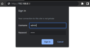 Formulario de login en la configuración de Gateway GoIP para asistencia remota